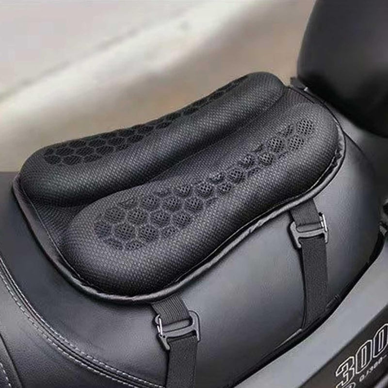 PACEWALKER Universal Motorcycle Gel Seat Cushion 3D Honeycomb Structure Breathable and Shock Absorption Pad for Comfortable Long Rides - Image 2